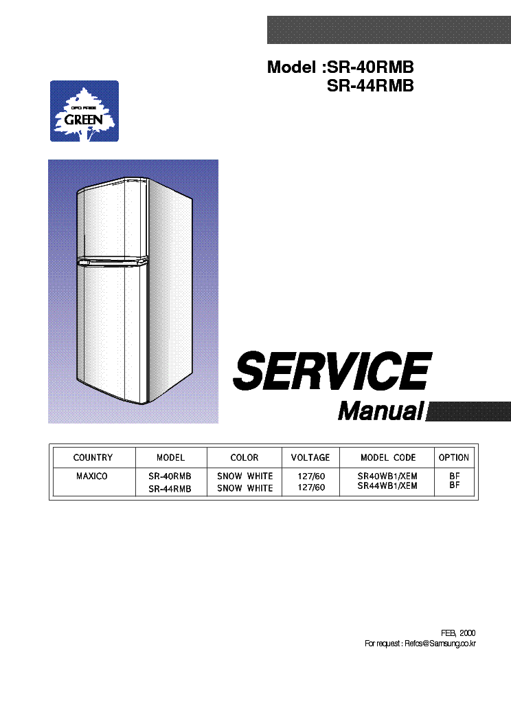 samsung sr-s20dtc service manual
