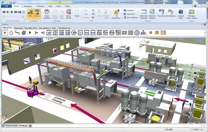 manufacturing process 3d simulation